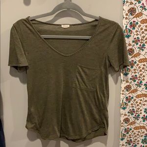 Army green T-shirt